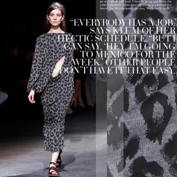 LEO&LIN Vintage Edition Knitted Leopard Print Fashion Light Fiber Haute Couture Fabric For Dress 50cm
LEO&LIN Vintage Edition Knitted Leopard Print Fashion Light Fiber Haute Couture Fabric For Dress 50cm