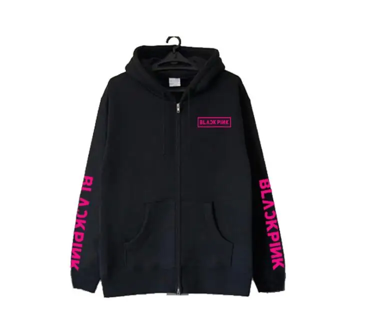 New arrival kpop blackpink box logo and sleeves printing zipper hoodie jacket unisex autumn winter fleece loose sweatshirt
New arrival kpop blackpink box logo and sleeves printing zipper hoodie jacket unisex autumn winter fleece loose sweatshirt