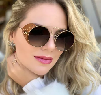 Vintage Steampunk Flip Sunglasses Retro Round Metal Frame Sun Glasses for Men Women Brand Designer Circle Glasses Oculos
Vintage Steampunk Flip Sunglasses Retro Round Metal Frame Sun Glasses for Men Women Brand Designer Circle Glasses Oculos