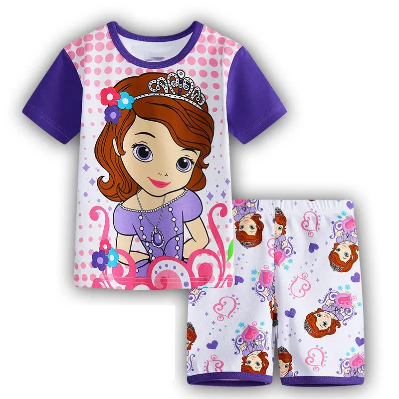 Princess Homewear Pajamas Cartoon Cotton Elsa Snow White Baby Girl T-shirt Shorts Kids' Clothing Summer Children Pajamas Sets
Princess Homewear Pajamas Cartoon Cotton Elsa Snow White Baby Girl T-shirt Shorts Kids' Clothing Summer Children Pajamas Sets