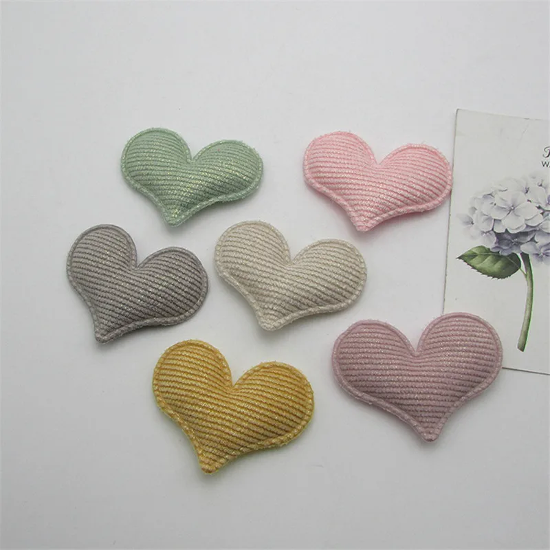 30pcs/lot 5*4cm Stripe Heart Pads Patches Appliques for Craft Clothes Sewing Supplies DIY Hair Clip Accessories
30pcs/lot 5*4cm Stripe Heart Pads Patches Appliques for Craft Clothes Sewing Supplies DIY Hair Clip Accessories