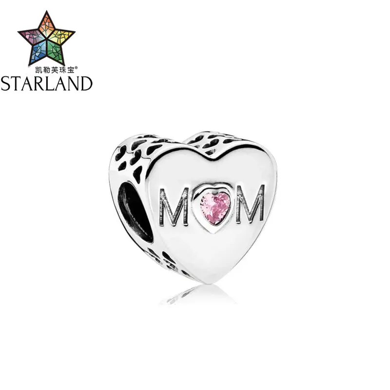 Starland 100% 925 Sterling Silver Dazzling Clear Charm Beads Pink Mother's love hollowed out texture DIY Beads Jewelry
Starland 100% 925 Sterling Silver Dazzling Clear Charm Beads Pink Mother's love hollowed out texture DIY Beads Jewelry