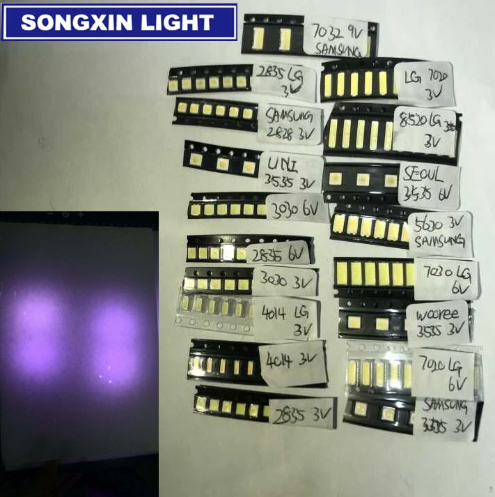 For LG led tv backlight 8520 2835 3030 3535 2828 3V 6V kit electronique led led for lcd tv repair Assorted pack kit Cool white
For LG led tv backlight 8520 2835 3030 3535 2828 3V 6V kit electronique led led for lcd tv repair Assorted pack kit Cool white