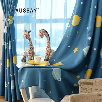 Cartoon Blue Planets Curtain Kids Curtains for Living Room Bedroom Blackout Window Curtains with Tulle Baby Room Children Drapes
Cartoon Blue Planets Curtain Kids Curtains for Living Room Bedroom Blackout Window Curtains with Tulle Baby Room Children Drapes