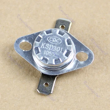 Normal Close NC Temperature Controlled Switch Thermostat 250V 10A KSD301 105 C-Y103
Normal Close NC Temperature Controlled Switch Thermostat 250V 10A KSD301 105 C-Y103