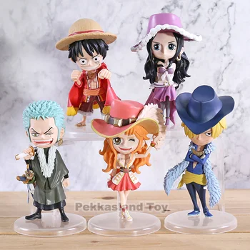 

Anime One Piece 15th Anniversary Luffy Nami Zoro Sanji Usopp Nico Robin Chopper Franky Brook PVC Figure Model Toy Doll Gift