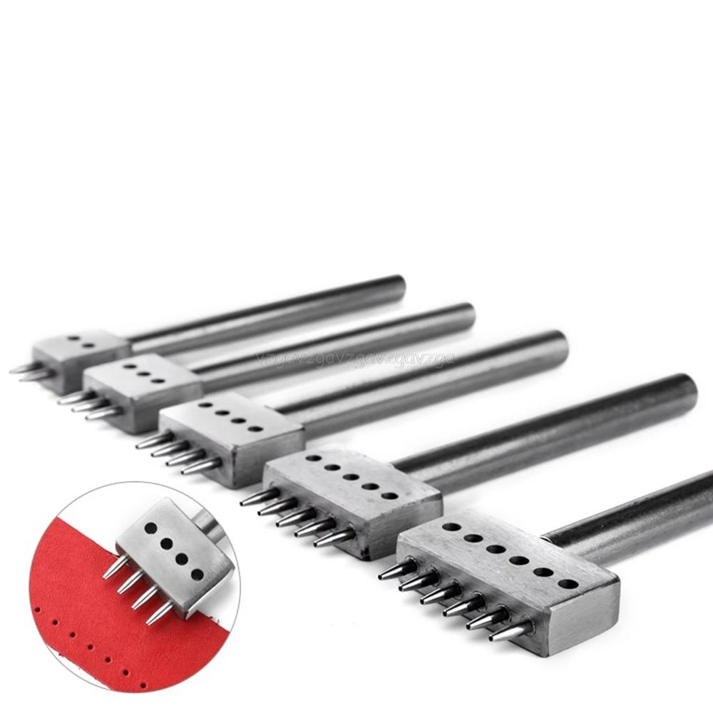 4mm Leather Hole Tool Leather Craft 1mm Diameter Hole Punches Tools Round Row Punches Drilling Tools 2/4/6 Prong My17 19
4mm Leather Hole Tool Leather Craft 1mm Diameter Hole Punches Tools Round Row Punches Drilling Tools 2/4/6 Prong My17 19