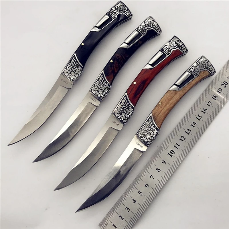 B3165 Top EDC Folding Knife 440C Blade Resin or Wood Handle Hunting Karambit Camping Survival Tactical Utility Bushcraft Tools
B3165 Top EDC Folding Knife 440C Blade Resin or Wood Handle Hunting Karambit Camping Survival Tactical Utility Bushcraft Tools