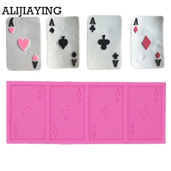 M0196 Poker Cards Design Fondant Cake Mold Silicone Mold Chocolate Mould Kitchen Baking Tool Bakeware Cake Decoration
M0196 Poker Cards Design Fondant Cake Mold Silicone Mold Chocolate Mould Kitchen Baking Tool Bakeware Cake Decoration