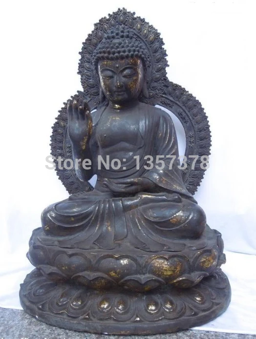 shitou 00391 26" Huge China Gild Bronze copper Buddhism Sakyamuni Buddha Sculpture Statue
shitou 00391 26" Huge China Gild Bronze copper Buddhism Sakyamuni Buddha Sculpture Statue