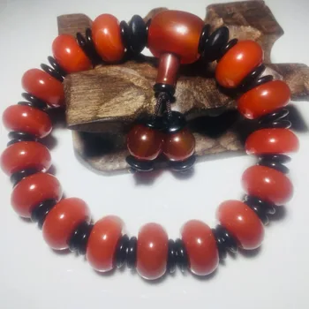 Classic Women&Men's Red Agate Beads Bracelet 7*13mm Brown Onyx Jewelry Bracelet Free Shipping
Classic Women&Men's Red Agate Beads Bracelet 7*13mm Brown Onyx Jewelry Bracelet Free Shipping