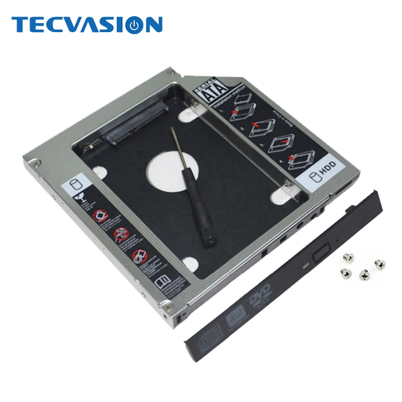 Universal Aluminum Metal Material 12.7mm 2nd HDD Caddy SATA To SATA 2.5" SSD Case for Laptop ODD DVD/CD-ROM Optibay with Panel
Universal Aluminum Metal Material 12.7mm 2nd HDD Caddy SATA To SATA 2.5" SSD Case for Laptop ODD DVD/CD-ROM Optibay with Panel