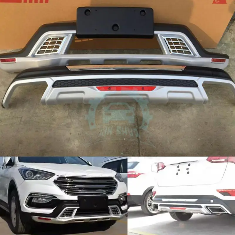 ABS Outside Car Front and Rear Bumper Bars Protect Fit For Hyundai Santa Fe 2017
ABS Outside Car Front and Rear Bumper Bars Protect Fit For Hyundai Santa Fe 2017