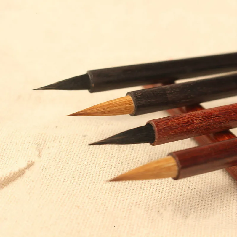 

High-grade Weasel Hair Chinese Calligraphy Brushes Pen Artist Painting Brush Writing Drawing Small Regular Script Brush Supplies