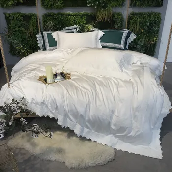 2018 Luxury Royal lace Bedding Set 100S Egyptian Cotton 4pcs King Queen Size Boho Bed Set Duvet Cover Bed sheet set
2018 Luxury Royal lace Bedding Set 100S Egyptian Cotton 4pcs King Queen Size Boho Bed Set Duvet Cover Bed sheet set
