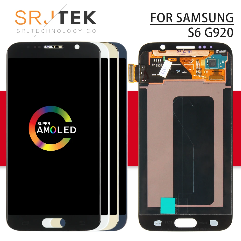 AMOLED/OLED Srjtek For Samsung Galaxy S6 Display G920 LCD Touch Digitizer Sensor Glass Assembly G920i G920P G920f LCD G920A
AMOLED/OLED Srjtek For Samsung Galaxy S6 Display G920 LCD Touch Digitizer Sensor Glass Assembly G920i G920P G920f LCD G920A