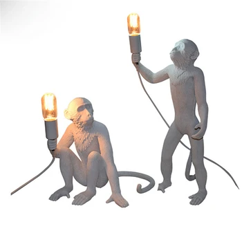 Modern Art Monkey Table Lamps Loft Style Handmade Resin Monkey Bedside Table Lights for Home Room Bedroom Study Luminaire Avize
Modern Art Monkey Table Lamps Loft Style Handmade Resin Monkey Bedside Table Lights for Home Room Bedroom Study Luminaire Avize