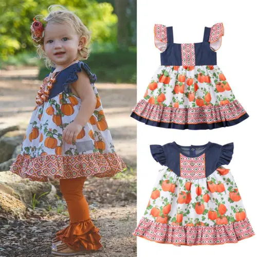 Infant Toddler Kids Baby Girls Halloween Dress Floral Party Thanksgiving Princess Dresses Clothes 1-5T
Infant Toddler Kids Baby Girls Halloween Dress Floral Party Thanksgiving Princess Dresses Clothes 1-5T