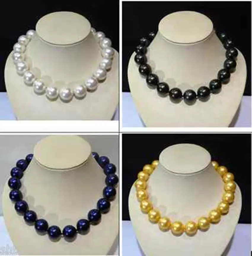 4 color-fine 20mm white/black/blue/yellow shell pearl necklace 18 inch AAA style Fine Noble real Natural free shipping
4 color-fine 20mm white/black/blue/yellow shell pearl necklace 18 inch AAA style Fine Noble real Natural free shipping