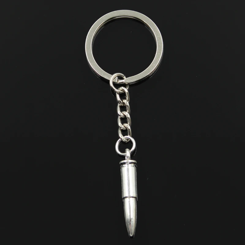 Fashion 30mm Key Ring Metal Key Chain Keychain Jewelry Antique Silver Plated sniper rifle bullet warhead war 33x6x6mm Pendant
Fashion 30mm Key Ring Metal Key Chain Keychain Jewelry Antique Silver Plated sniper rifle bullet warhead war 33x6x6mm Pendant