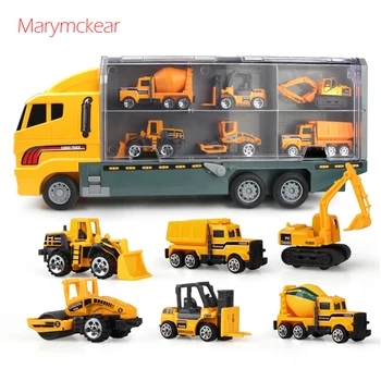 2 in 1 Diecast Car Truck Model Metal Alloy Car Toy 7 pcs Engineering Truck Tractor Cool Toy Discast Car 1:64 Car Toys for Boys
2 in 1 Diecast Car Truck Model Metal Alloy Car Toy 7 pcs Engineering Truck Tractor Cool Toy Discast Car 1:64 Car Toys for Boys