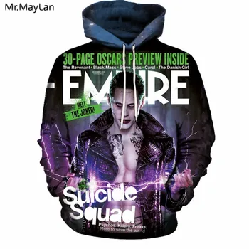 DC Comics Movie Suicide Squad Joker 3D Print Hoodies Men Women Hip Hop Hooded Sweatshirts Streetwear Outwear Jacket Clothing 5XL
DC Comics Movie Suicide Squad Joker 3D Print Hoodies Men Women Hip Hop Hooded Sweatshirts Streetwear Outwear Jacket Clothing 5XL