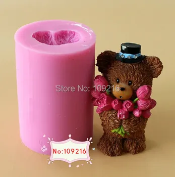 wholesale!!!1pcs 7*10CM 3D Little Bear Roses Bouquet (LZ0135) Silicone Handmade Candle Mold Crafts DIY Mold
wholesale!!!1pcs 7*10CM 3D Little Bear Roses Bouquet (LZ0135) Silicone Handmade Candle Mold Crafts DIY Mold