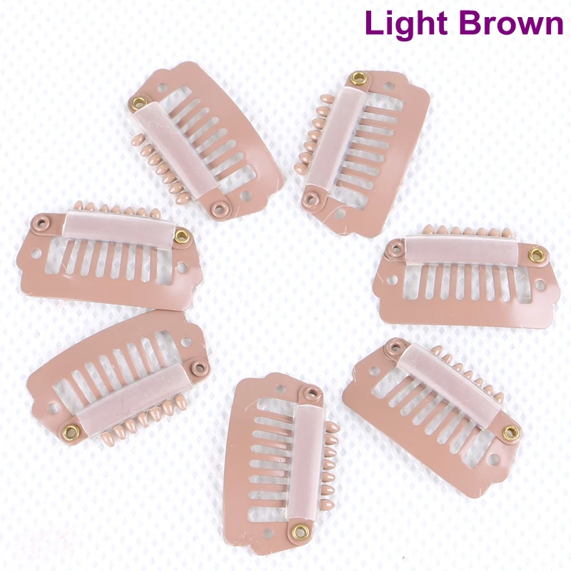 HARMONY 60 pieces 2.3cm 7 teeth Stainless Steel Silicone Snap Clips for Hair Extension
HARMONY 60 pieces 2.3cm 7 teeth Stainless Steel Silicone Snap Clips for Hair Extension