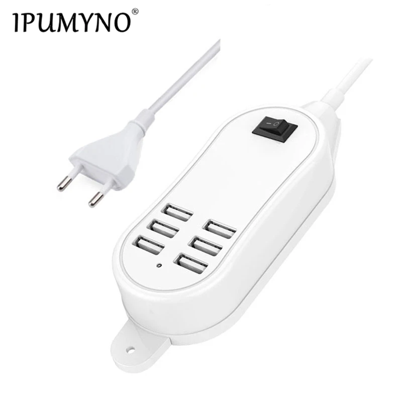 IPUMYNO 30W 5A EU US Plug 6 Ports Mobile Phone Wall Dock USB Charger Adapter For iPhone 5 6 7 8 X For iPad Samsung HTC Charging
IPUMYNO 30W 5A EU US Plug 6 Ports Mobile Phone Wall Dock USB Charger Adapter For iPhone 5 6 7 8 X For iPad Samsung HTC Charging