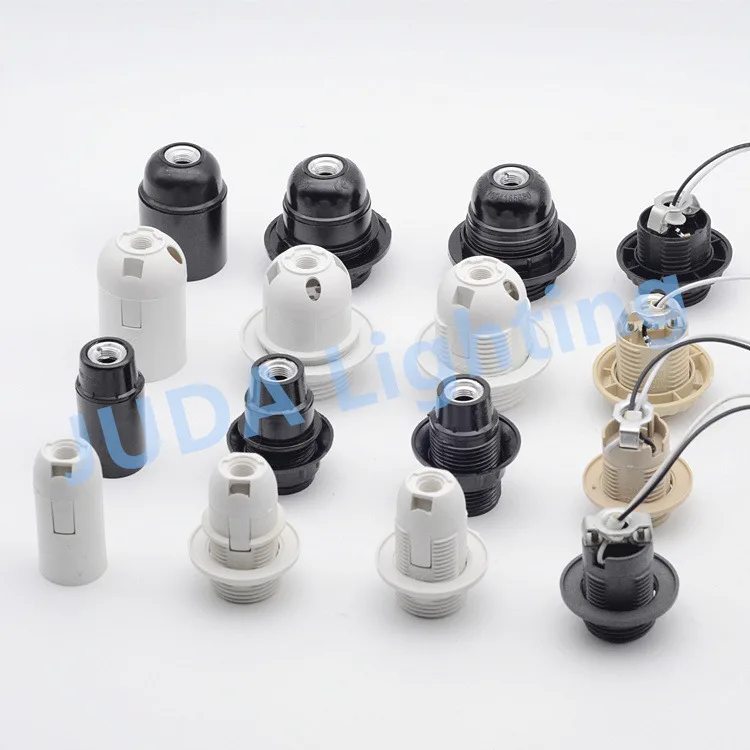 E27 E14 socket lamp holder lamp base Bakelite plastic lamp holder with cable wire for chandelier led bulb pendant light fittings
E27 E14 socket lamp holder lamp base Bakelite plastic lamp holder with cable wire for chandelier led bulb pendant light fittings