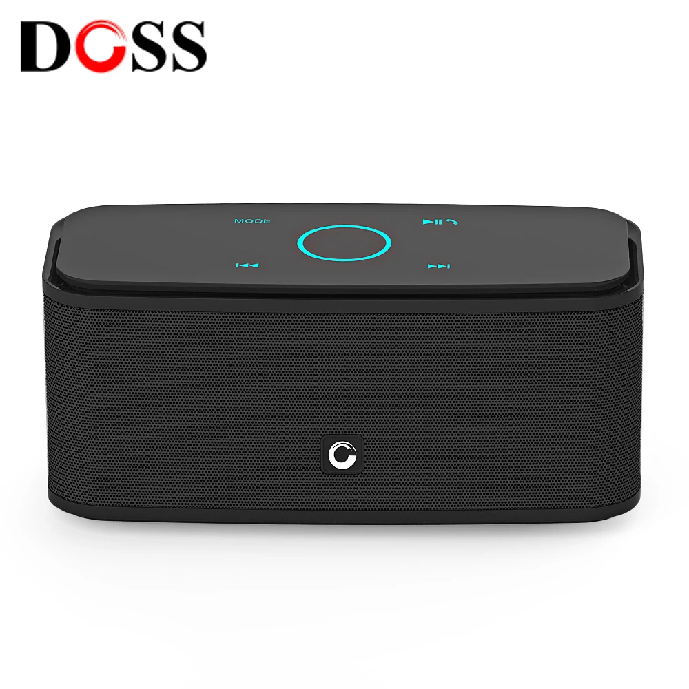 

DOSS DS - 1681 Portable Touch Control Wireless Bluetooth Mega Bass Support TFCard Hands-Free Calls Stereo Speaker MP3 Player