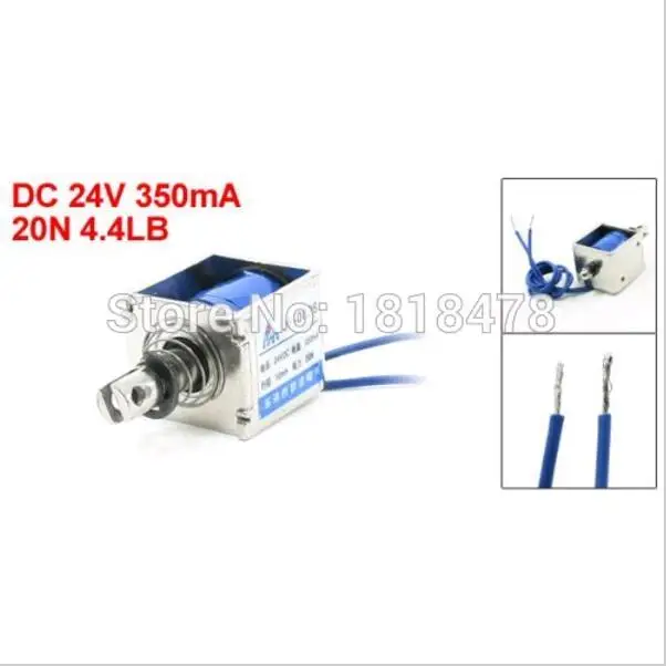 JF-0826B DC 24V 350mA Push Pull Type Open Frame Solenoid Electromagnet 10mm 20N 4.4LB
JF-0826B DC 24V 350mA Push Pull Type Open Frame Solenoid Electromagnet 10mm 20N 4.4LB