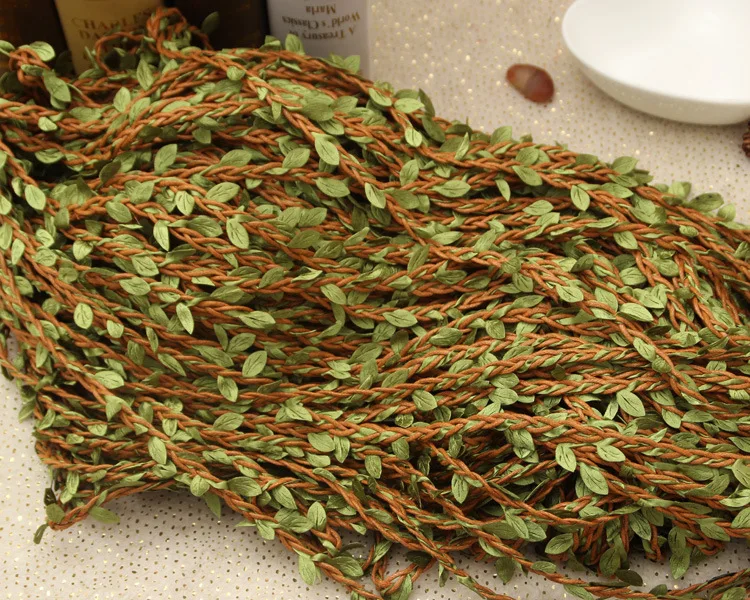 50M Cane Withe Twine String With Green Leaf Wedding Party Festival Home Outdoor Garden Decor DIY Twine Ropes
50M Cane Withe Twine String With Green Leaf Wedding Party Festival Home Outdoor Garden Decor DIY Twine Ropes