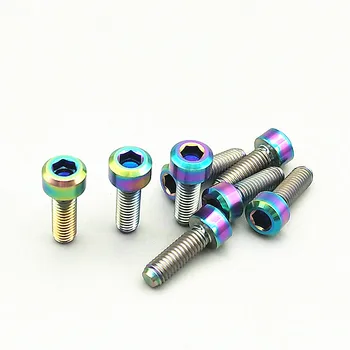 Titanium Bolt for Fixed Thumb Handlebar M5 x15mm Mountain/Road BikeTi Bolts Column Head Titanium Screw Ti Fastener 4/6/24pcs
Titanium Bolt for Fixed Thumb Handlebar M5 x15mm Mountain/Road BikeTi Bolts Column Head Titanium Screw Ti Fastener 4/6/24pcs