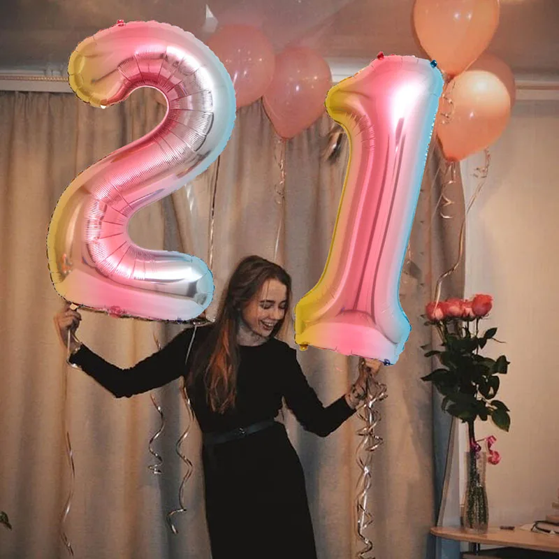 2pcs 30 inch gradient digital aluminum foil helium balloon21/24/26/30 years old digital balloon adult birthday party decoration
2pcs 30 inch gradient digital aluminum foil helium balloon21/24/26/30 years old digital balloon adult birthday party decoration