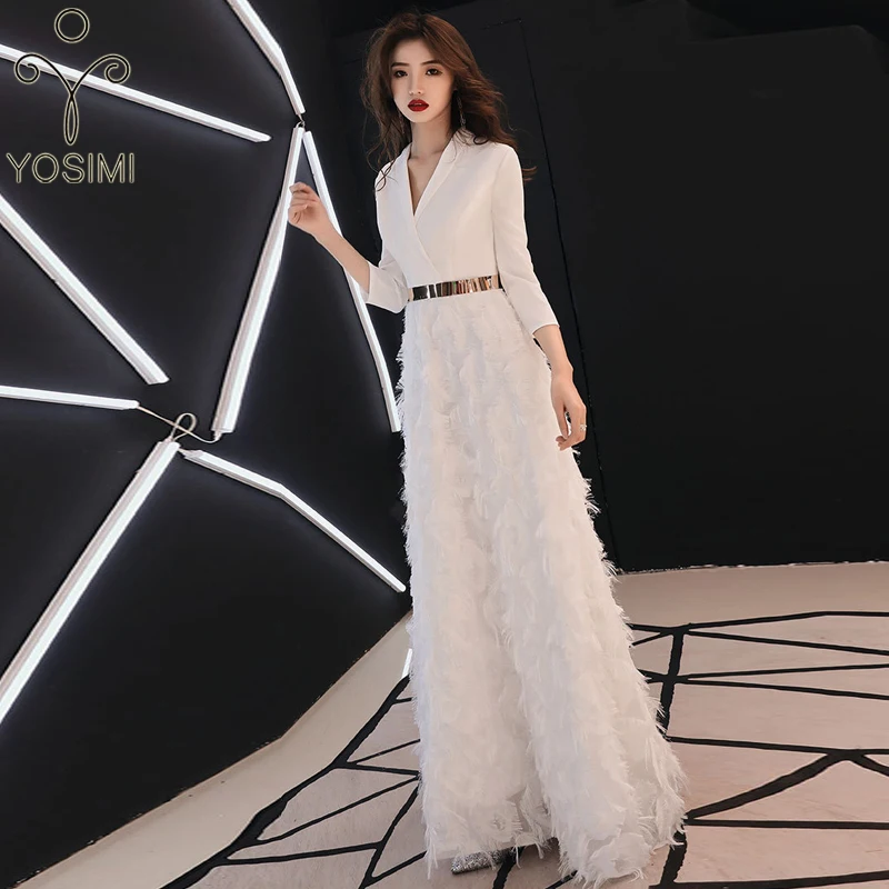 YOSIMI 2019 Evening Party Dress Summer Elegant A-line Maxi Long Slim Women Dresses White Embroidery Office Lady Notched Vestidos
YOSIMI 2019 Evening Party Dress Summer Elegant A-line Maxi Long Slim Women Dresses White Embroidery Office Lady Notched Vestidos