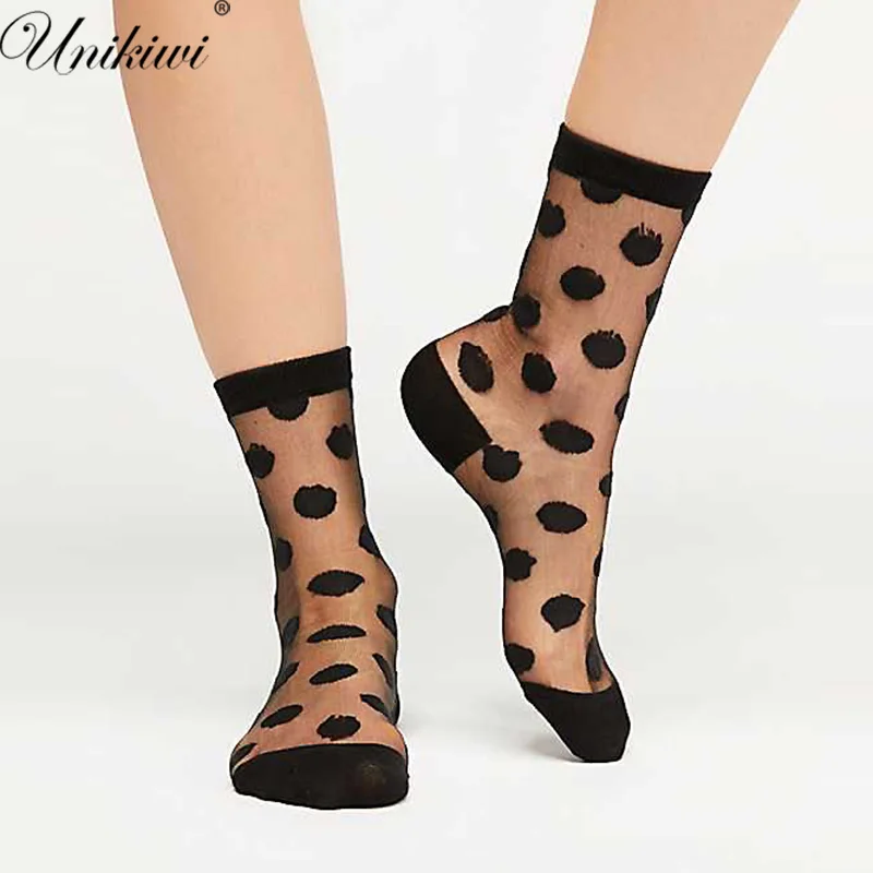 UNIKIWI.Vintage Women's Thin Polka Dots Socks.Funny Ladies Transparent Mesh Dots Socks Elastic Sock Female Hosiery Sox
UNIKIWI.Vintage Women's Thin Polka Dots Socks.Funny Ladies Transparent Mesh Dots Socks Elastic Sock Female Hosiery Sox