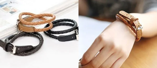 1pc HOT Fashion Weaved PU Leather Double Wrap Belt Punk Bracelet Wristband Wholesale
1pc HOT Fashion Weaved PU Leather Double Wrap Belt Punk Bracelet Wristband Wholesale