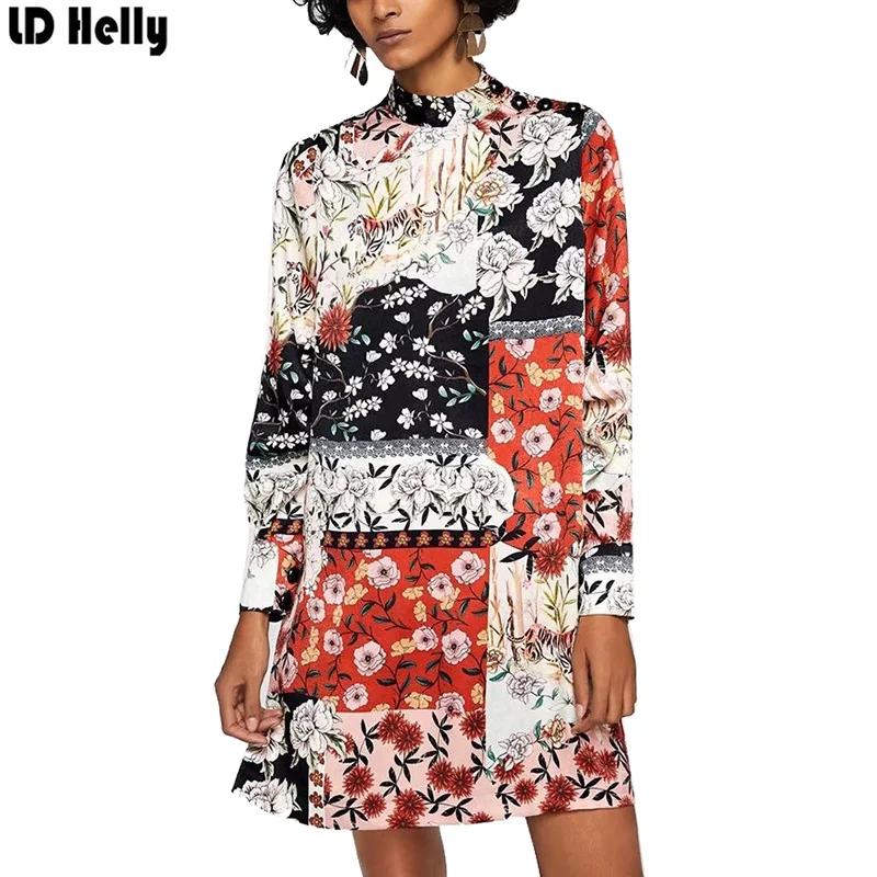 LD Helly 2018 Spring Korean Women Clothing Floral Print Dresses Women Spring Stand Collar Full Sleeve Vintage Button Dress
LD Helly 2018 Spring Korean Women Clothing Floral Print Dresses Women Spring Stand Collar Full Sleeve Vintage Button Dress