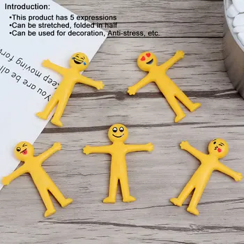 5Pcs/Lot Smile Expressions Little Dolls TPR Yellow Anti-stress Toys Foldable and stretchable Toy Office Desk Decoration Gift 
5Pcs/Lot Smile Expressions Little Dolls TPR Yellow Anti-stress Toys Foldable and stretchable Toy Office Desk Decoration Gift