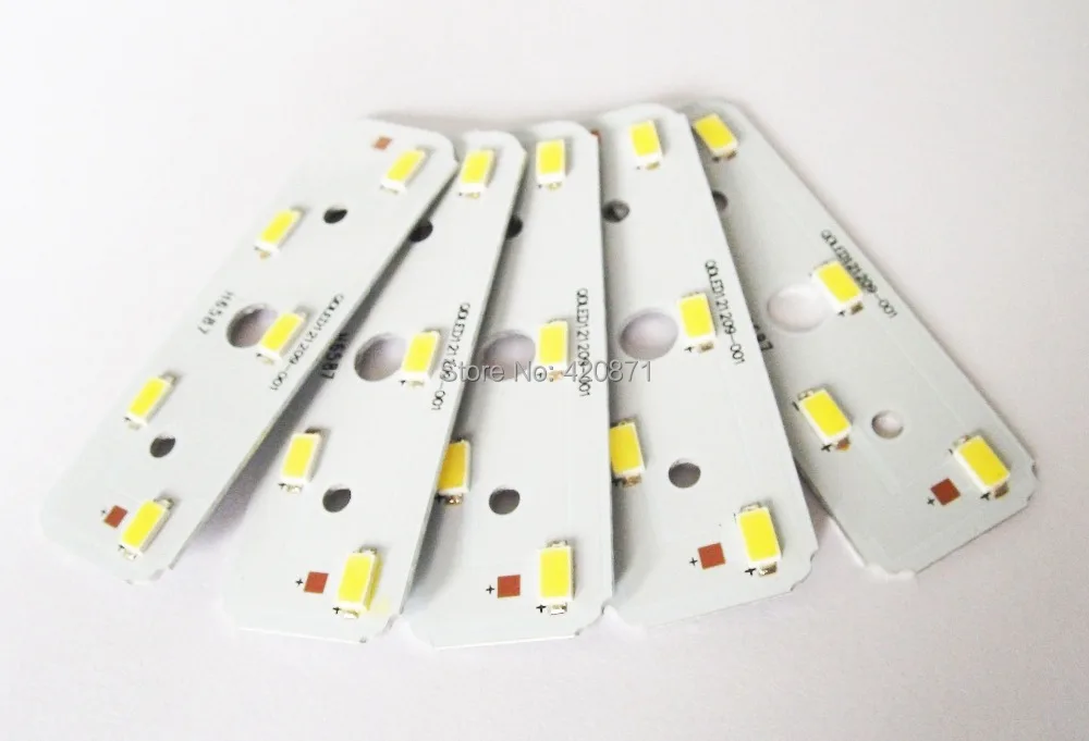 DIY Kits of LED Module Aluminum PCB Plate SMD 5630 6VDC 350mA 220lm 2W 5500K Cold for Decoration Lighting Accessories 20pcs/lot
DIY Kits of LED Module Aluminum PCB Plate SMD 5630 6VDC 350mA 220lm 2W 5500K Cold for Decoration Lighting Accessories 20pcs/lot