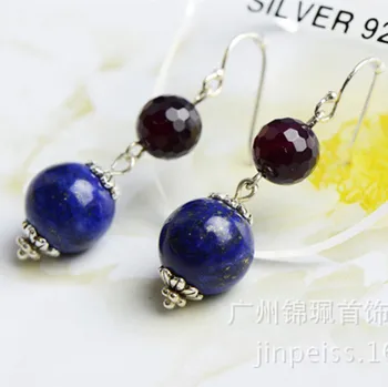Silver products thailand accessories 925 pure silver thai silver natural lapis lazuli earring drop earring vintage earrings
Silver products thailand accessories 925 pure silver thai silver natural lapis lazuli earring drop earring vintage earrings