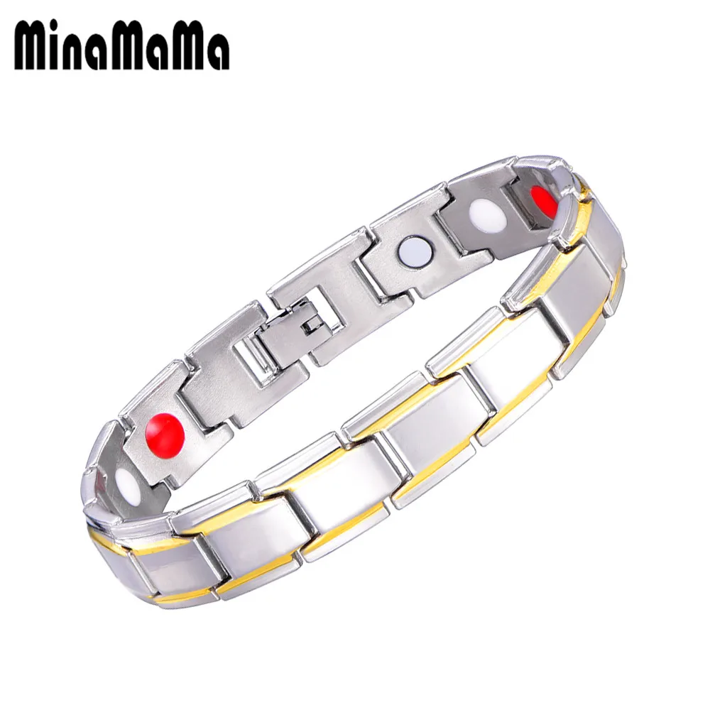 Silver Color Arthritis Therapy medical Jewelry Energy Health Germanium Magnetic Bracelets for Women Men
Silver Color Arthritis Therapy medical Jewelry Energy Health Germanium Magnetic Bracelets for Women Men