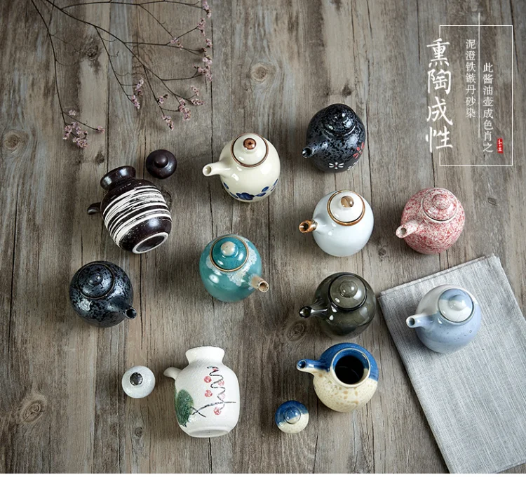 Creative Ceramic Sauce Pot Japanese Style Tableware Hand-painted Seasoning Bottle Vinegar Pot
Creative Ceramic Sauce Pot Japanese Style Tableware Hand-painted Seasoning Bottle Vinegar Pot
