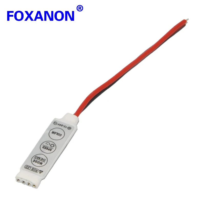 Foxanon RGB Controller Dimmer Switch 19 Dynamic Modes 20 Color DC 12V 24V 6A 3 Keys for 5050 3528 Led Strip lamps Light 1Pcs/Lot
Foxanon RGB Controller Dimmer Switch 19 Dynamic Modes 20 Color DC 12V 24V 6A 3 Keys for 5050 3528 Led Strip lamps Light 1Pcs/Lot