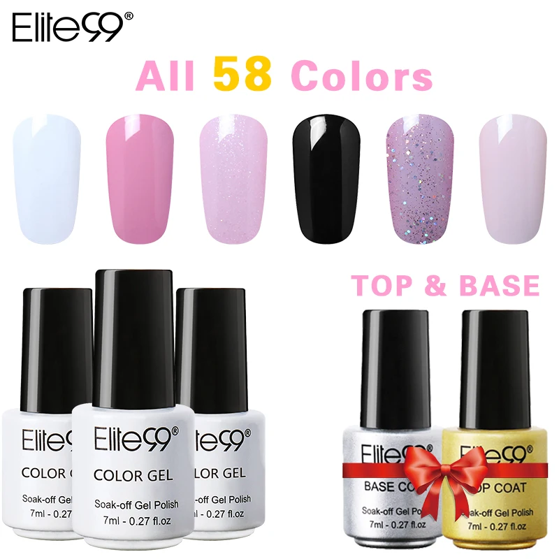 Elite99 HOT Gel Nail Polish Soak Off UV Led Nail Gel Enamel Semi Permanent Gel Varnish All 58 Gorgeous Colors With Base Top Coat
Elite99 HOT Gel Nail Polish Soak Off UV Led Nail Gel Enamel Semi Permanent Gel Varnish All 58 Gorgeous Colors With Base Top Coat