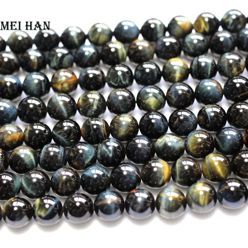 Meihan Cost-effective Hawk's eye 10mm (2strand/set)natural color smooth round beads stone for jewelry making design
Meihan Cost-effective Hawk's eye 10mm (2strand/set)natural color smooth round beads stone for jewelry making design
