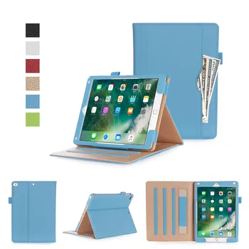 For iPad 9.7 2017 Tablet Business Smart Cover PU Leather Protective Stand Case With Hand Strap Document Pocket Pencil Holder
For iPad 9.7 2017 Tablet Business Smart Cover PU Leather Protective Stand Case With Hand Strap Document Pocket Pencil Holder