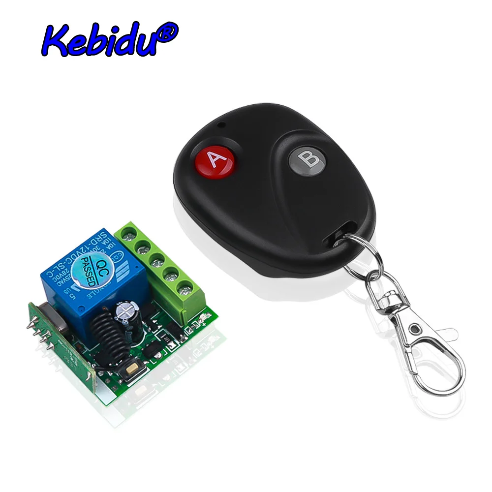 Kebidu Latest AC 12V 10A 1CH RF 433MHz Wireless Remote Control Switch Receiver With Transmitter Kit
Kebidu Latest AC 12V 10A 1CH RF 433MHz Wireless Remote Control Switch Receiver With Transmitter Kit