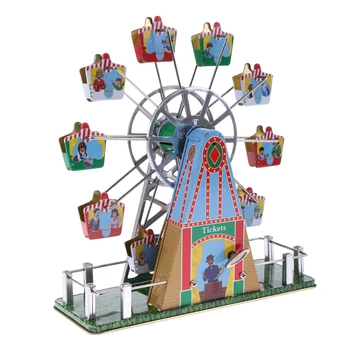 Colorful Retro Wind up Spinning Ferris Wheel with Music Movement Clockwork Metal Tin Toy Collectible Kids Child Birthday Gift
Colorful Retro Wind up Spinning Ferris Wheel with Music Movement Clockwork Metal Tin Toy Collectible Kids Child Birthday Gift